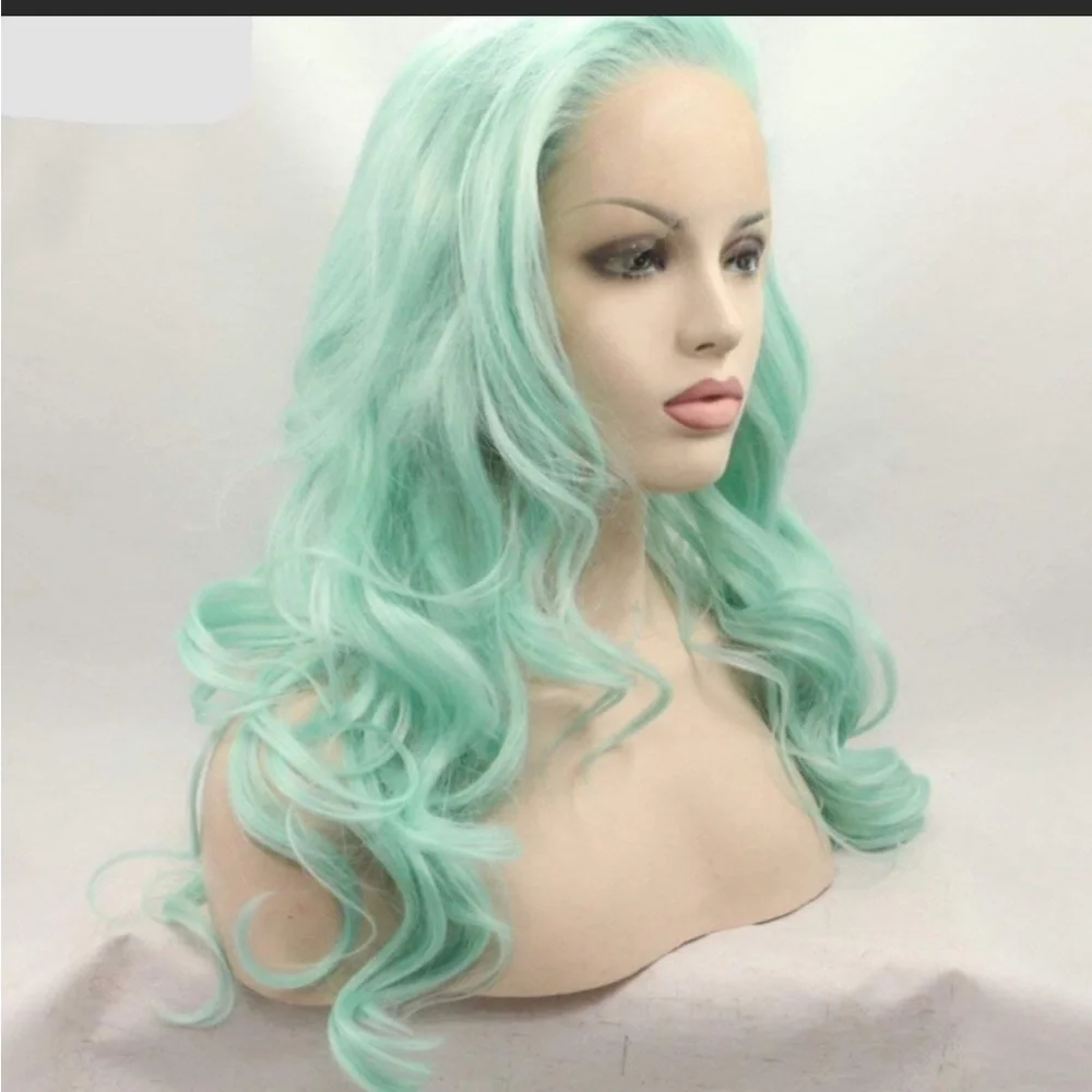 Brand New!!Mint Mermaid 🧜🏼‍♀️ Body Wave Lace -Front Wig - Picture 3 of 4